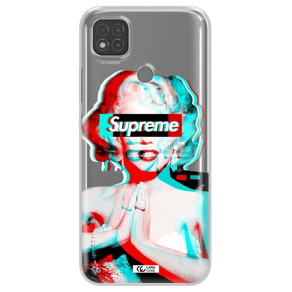 Marilyn Monroe Supreme Xiaomi Redmi 9C Clear TPU Case