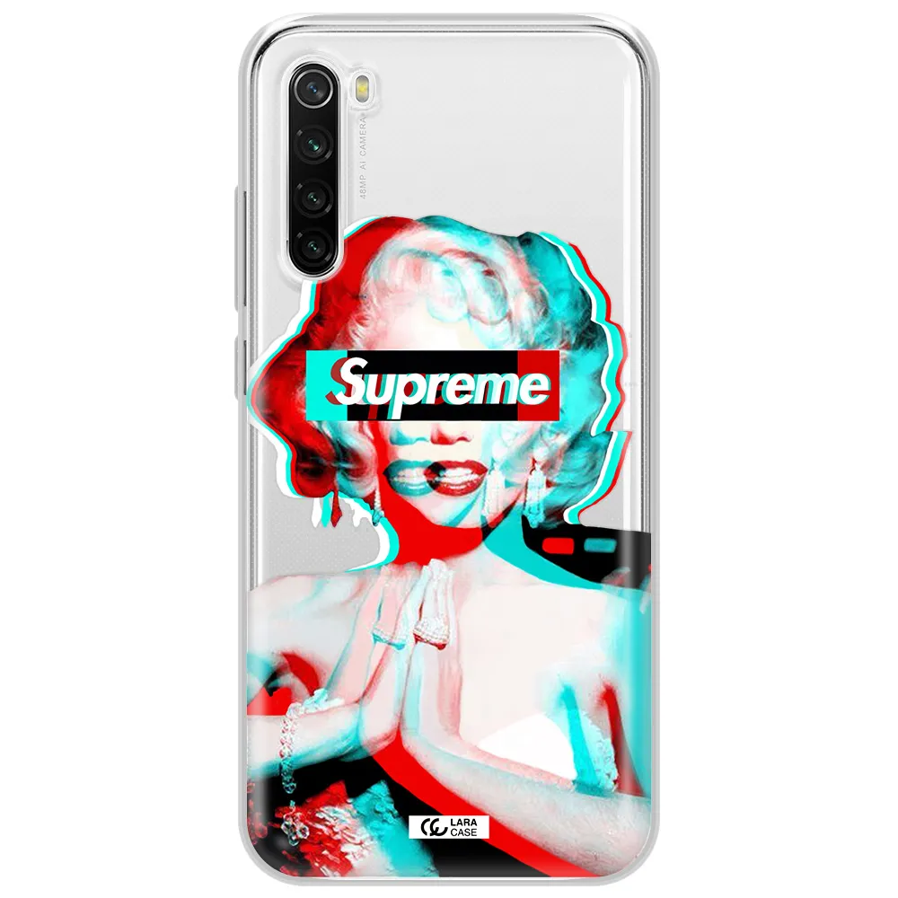 Marilyn Monroe Supreme Xiaomi Redmi Note 8T Clear Tpu Case