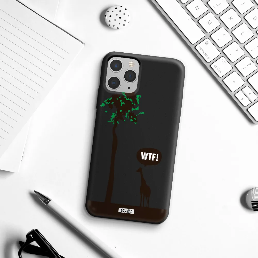 Wtf Apple iPhone 11 pro max Silicone black Case
