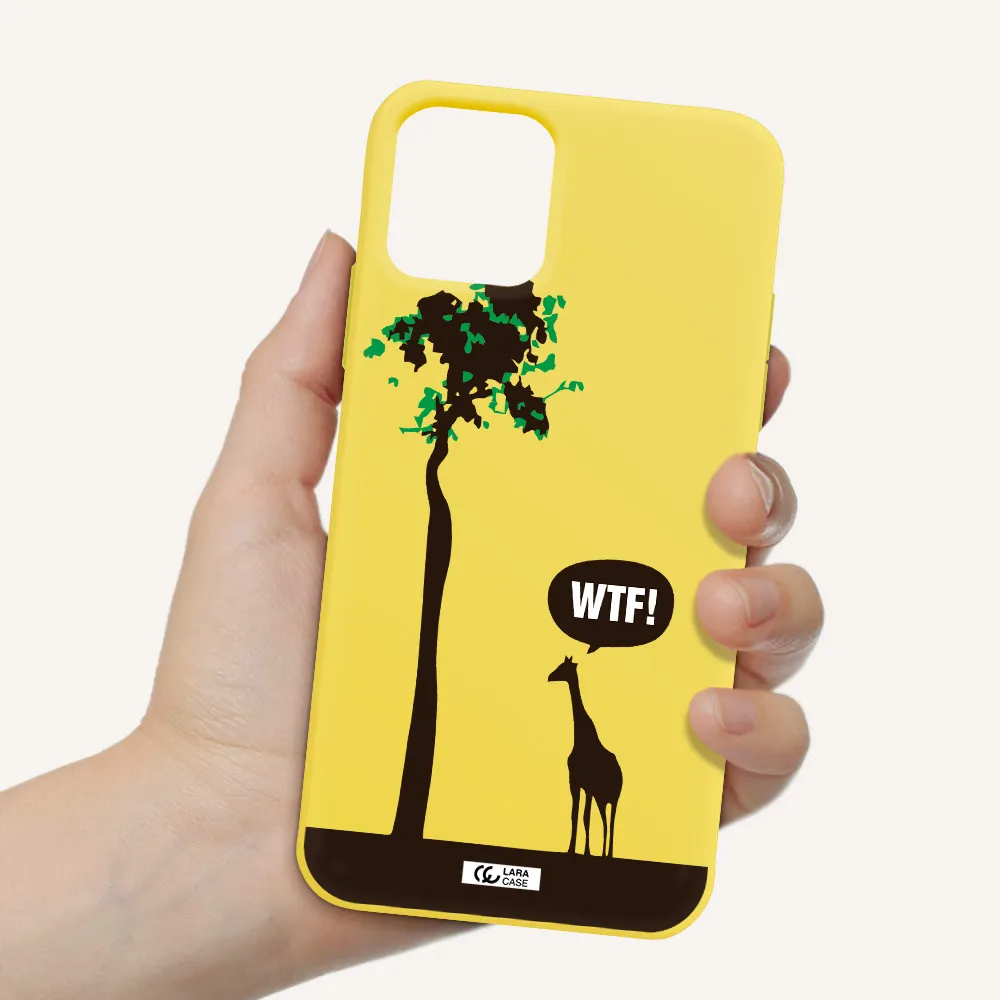 Wtf Apple iPhone 11 pro max Silicone canary yellow Case