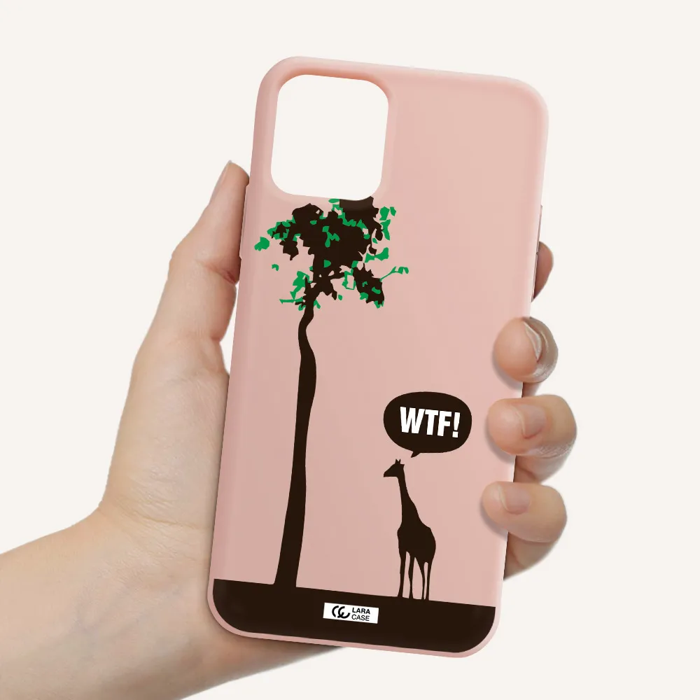 Wtf Apple iPhone 11 pro max Silicone pastel pink Case