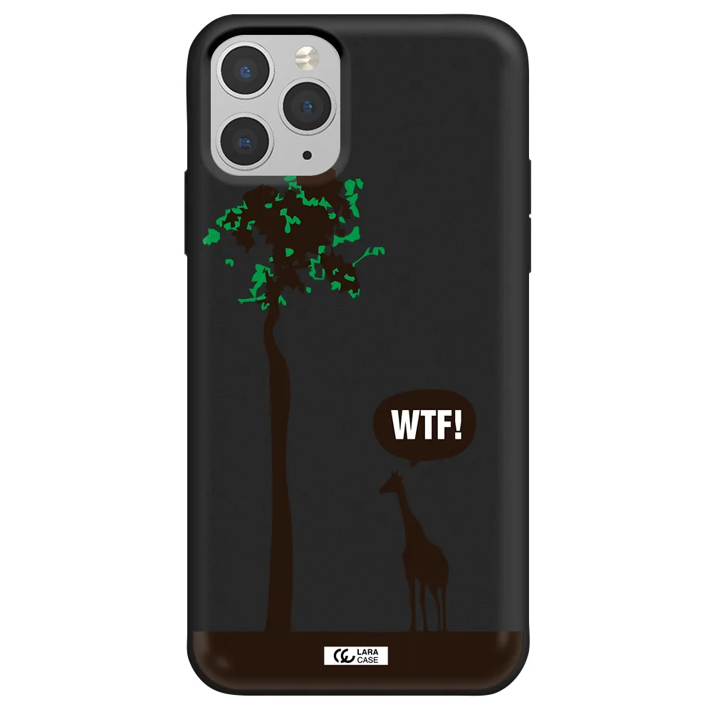 Wtf Apple iPhone 11 pro Silicone black Case