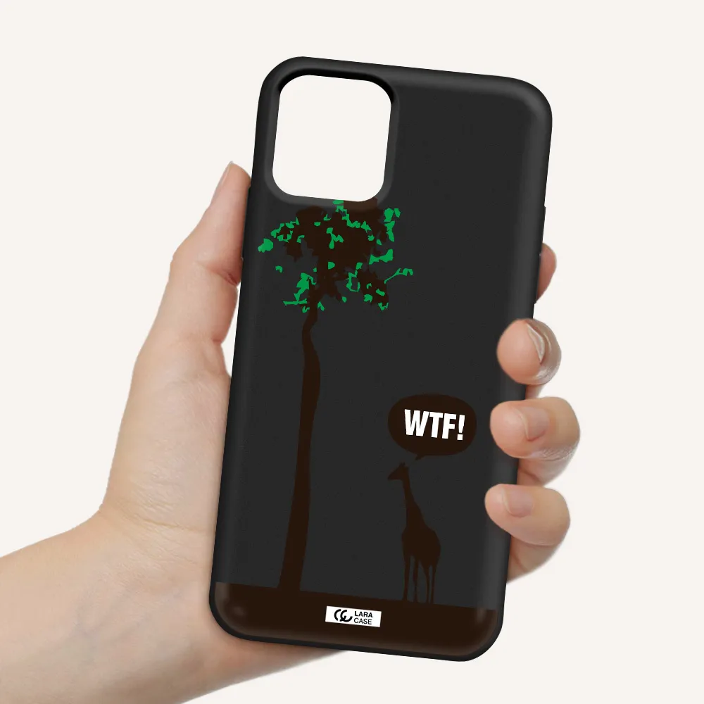 Wtf Apple iPhone 11 pro Silicone black Case