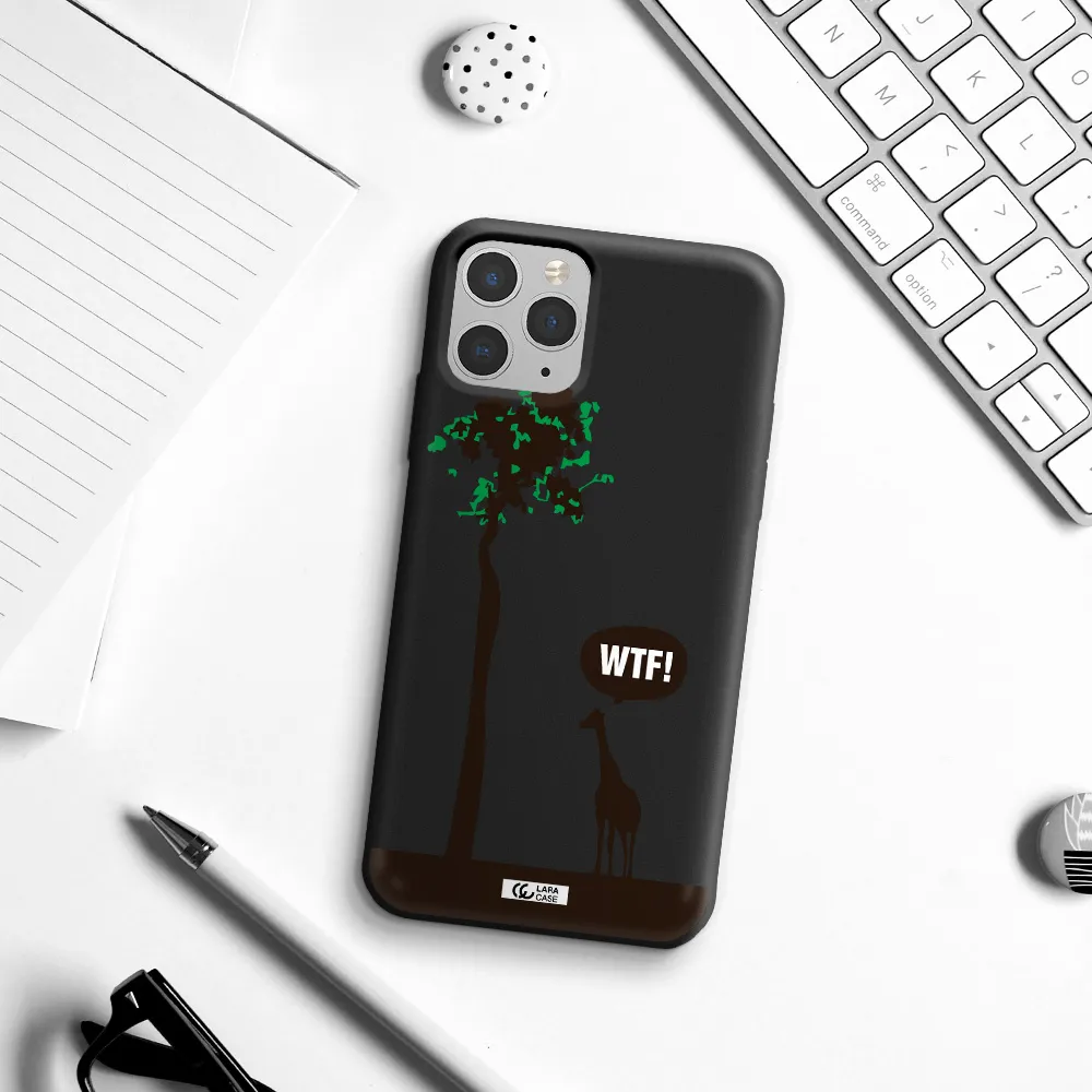 Wtf Apple iPhone 11 pro Silicone black Case