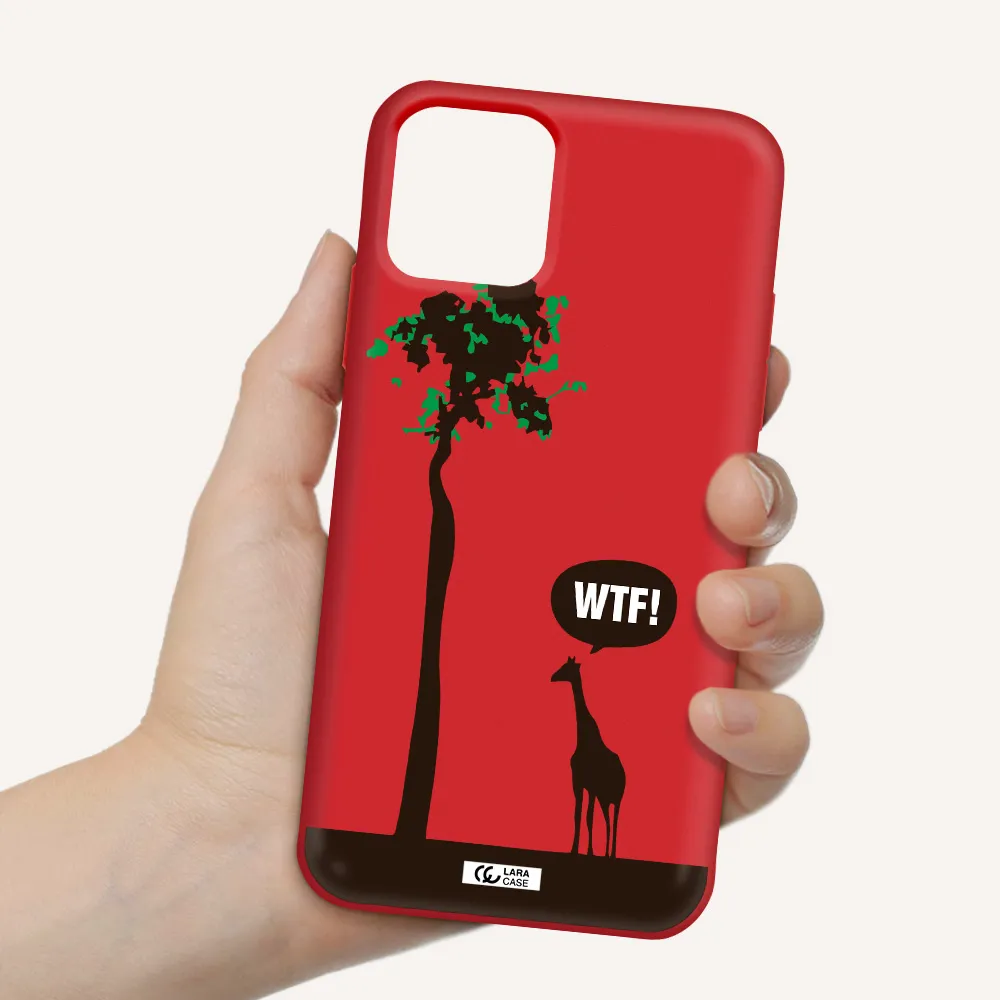 Wtf Apple iPhone 11 pro Silicone Imperial Red Case