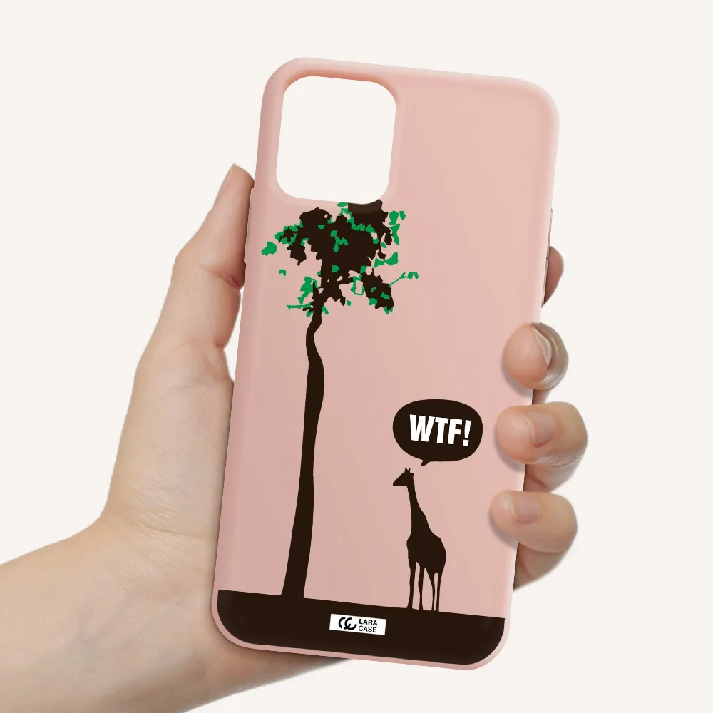 Wtf Apple iPhone 11 pro Silicone pastel pink Case
