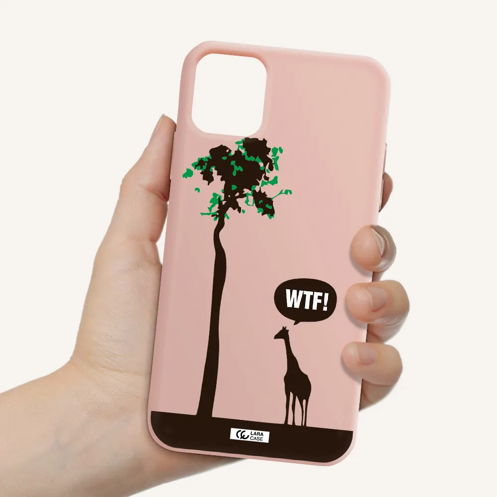 Wtf Apple iPhone 11 Silicone pastel pink Case