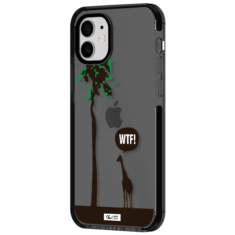 Wtf Apple iPhone 12 impact Smoke Black Case