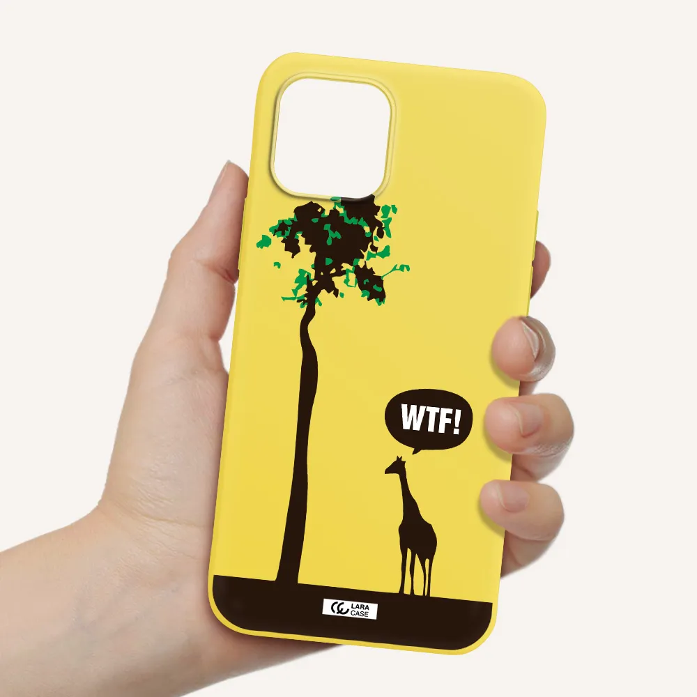 Wtf Apple iPhone 12 mini Silicone canary yellow Case