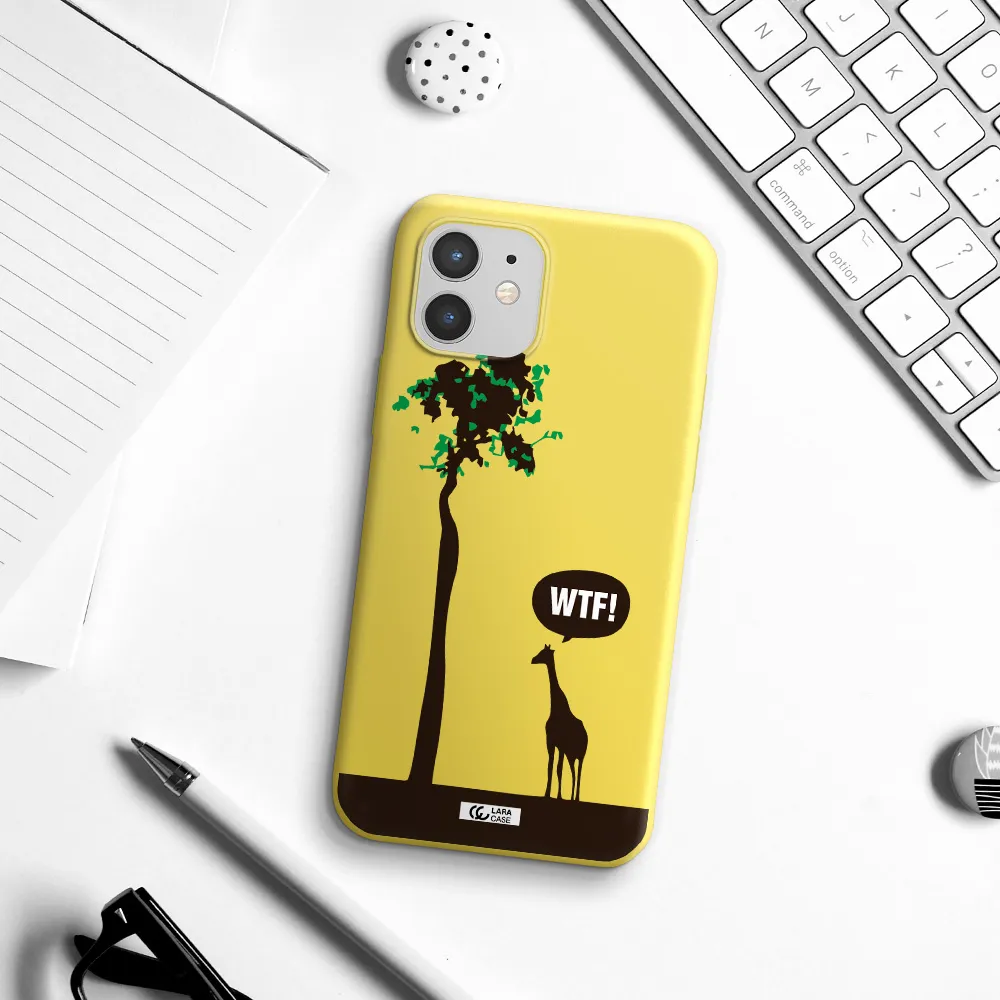 Wtf Apple iPhone 12 mini Silicone canary yellow Case