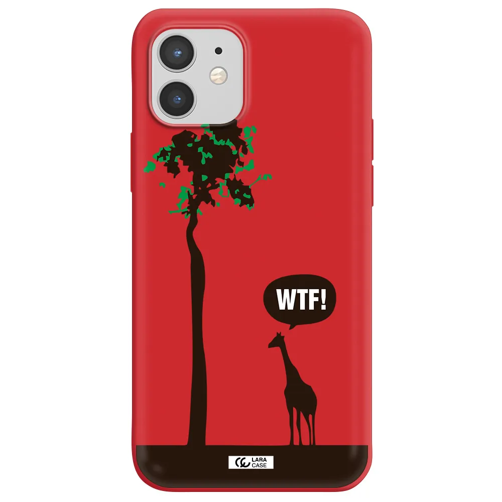 Wtf Apple iPhone 12 mini Silicone Imperial Red Case