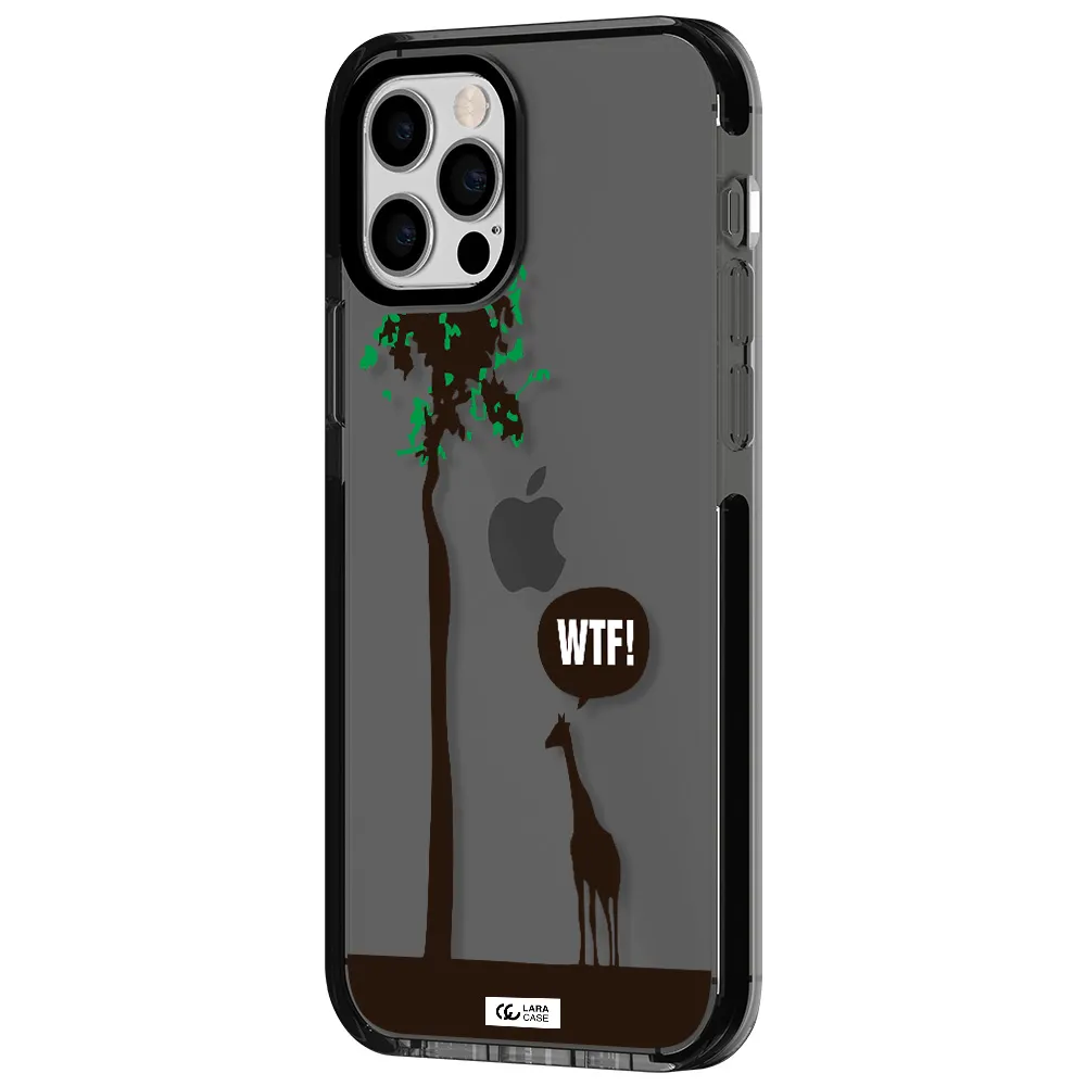Wtf Apple iPhone 12 pro impact Smoke Black Case