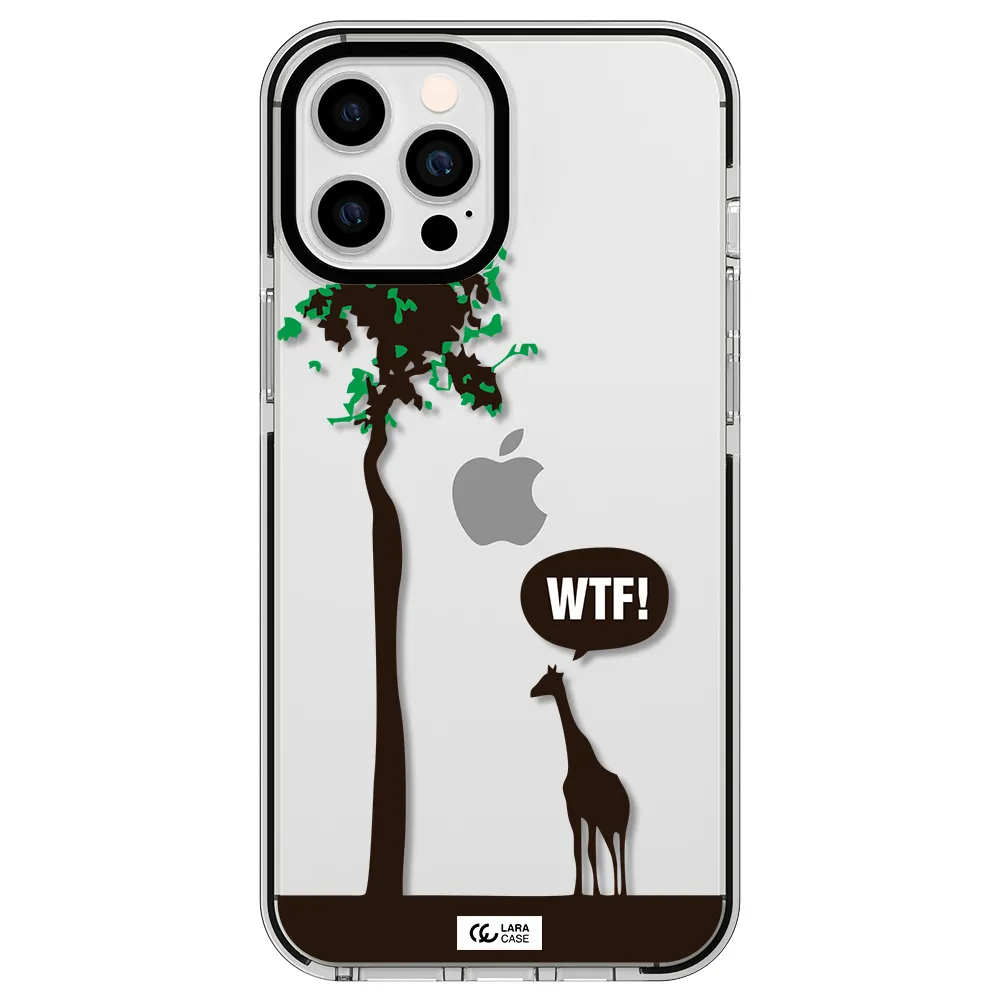 Wtf Apple iPhone 12 pro max impact black border Case