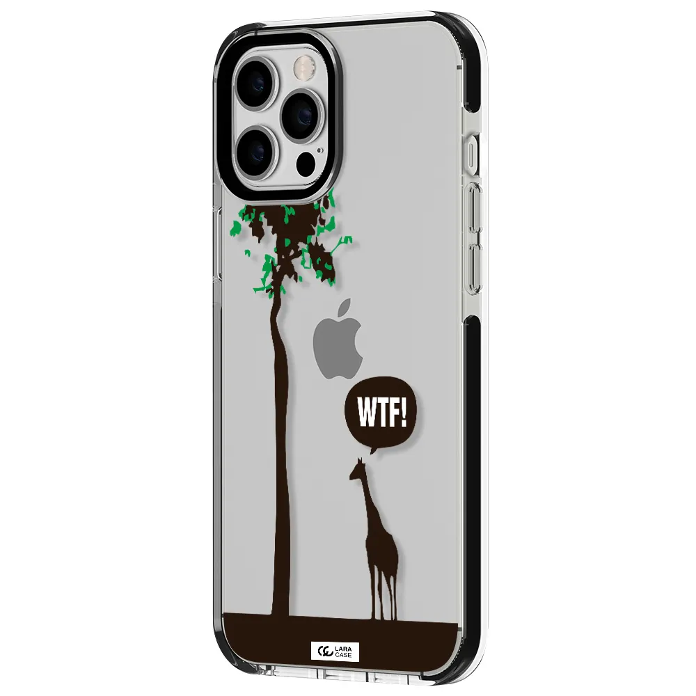 Wtf Apple iPhone 12 pro max impact black border Case