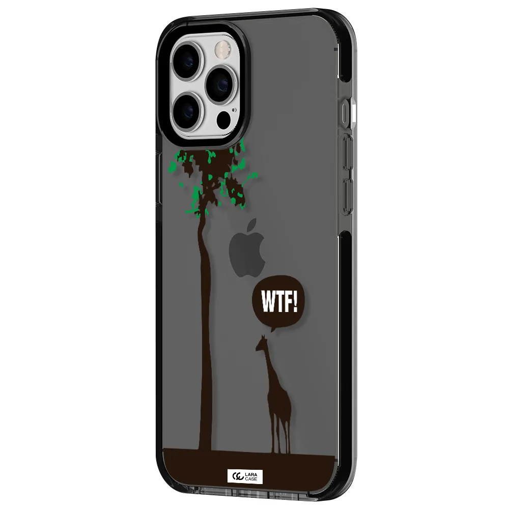 Wtf Apple iPhone 12 pro max impact Smoke Black Case