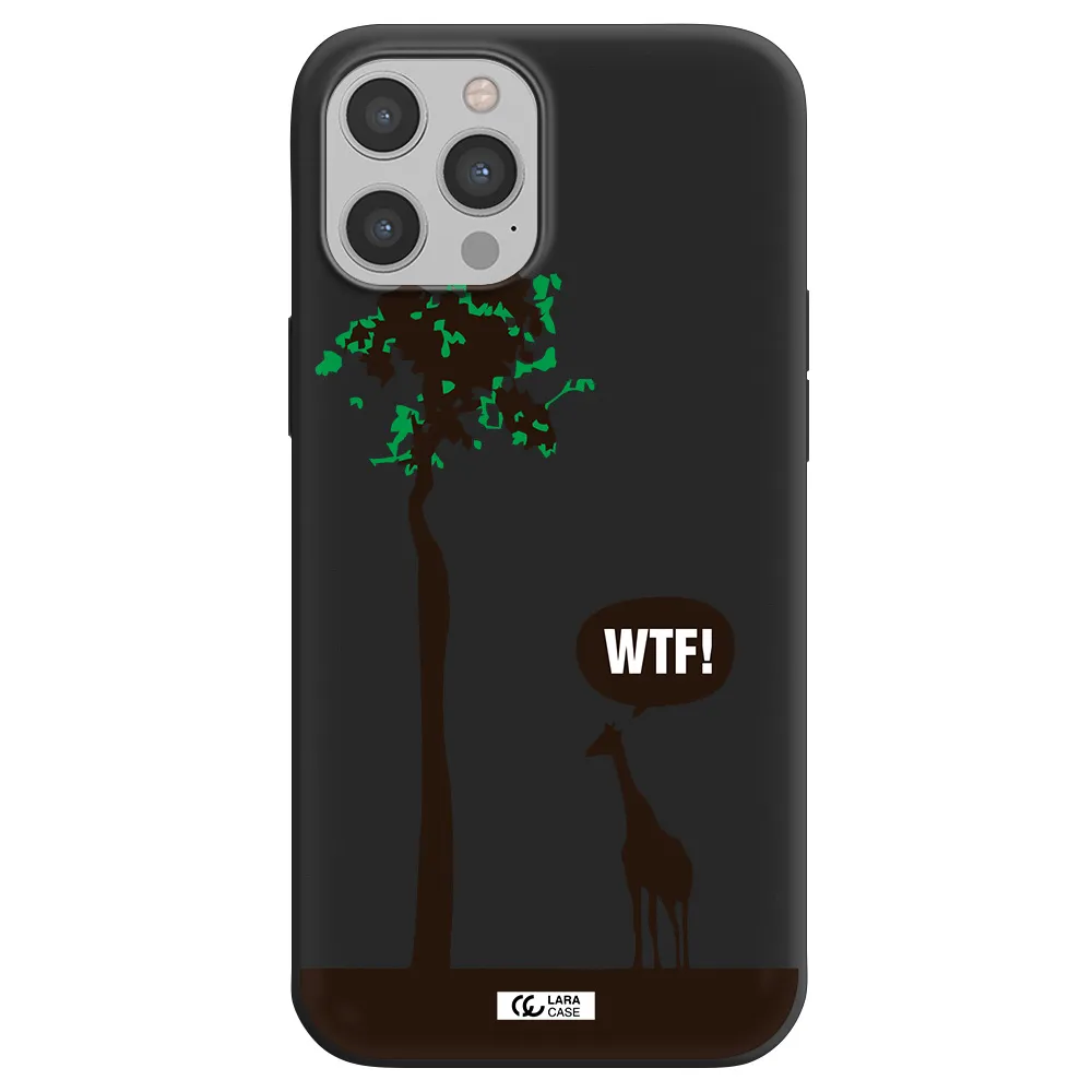 Wtf Apple iPhone 12 pro max Silicone black Case