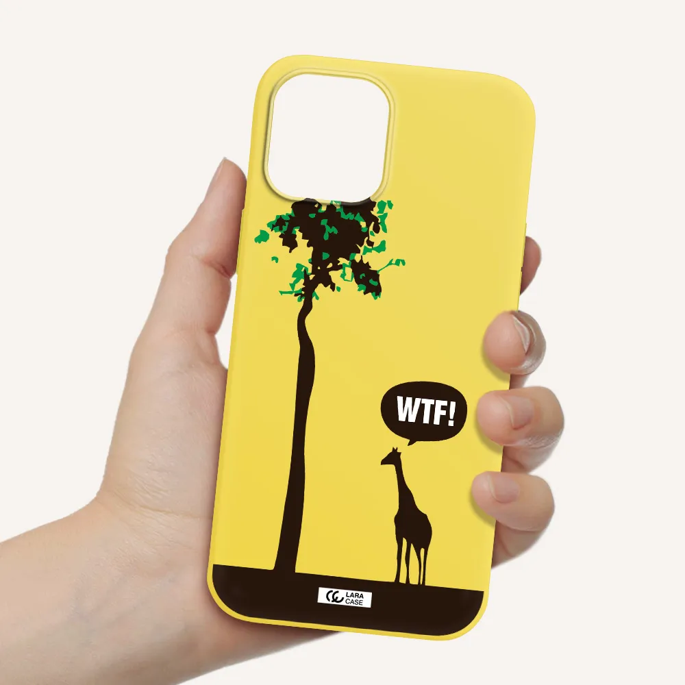 Wtf Apple iPhone 12 pro max Silicone canary yellow Case