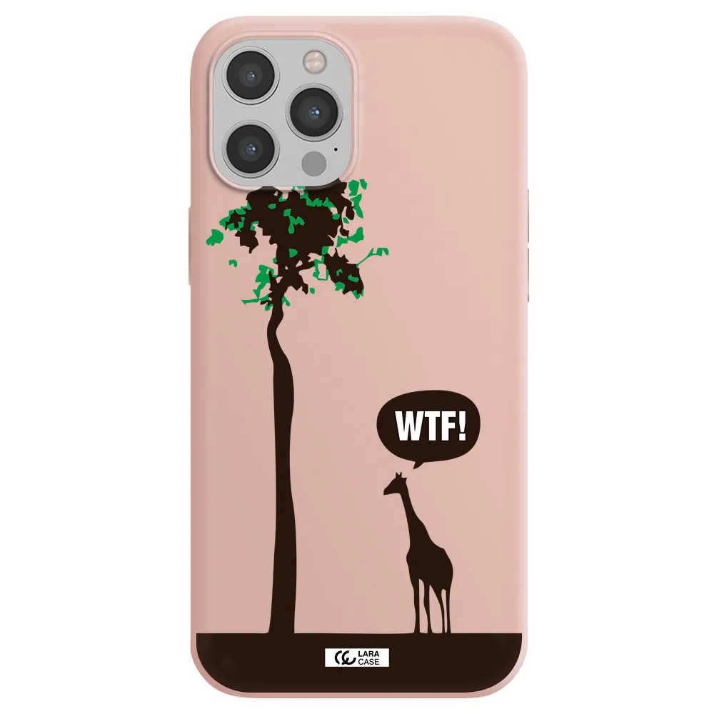 Wtf Apple iPhone 12 pro max Silicone pastel pink Case