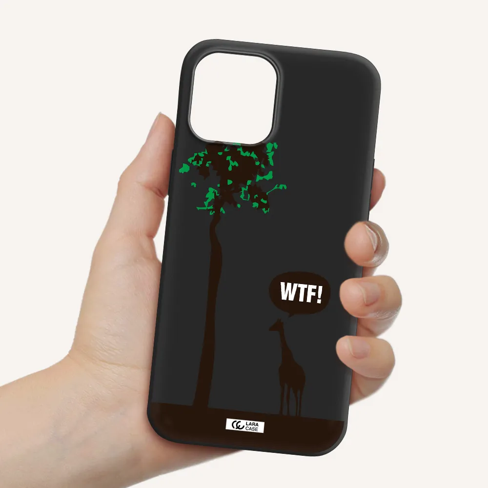 Wtf Apple iPhone 12 pro Silicone black Case