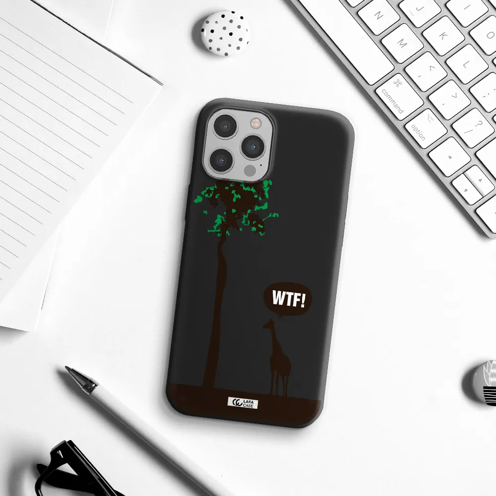 Wtf Apple iPhone 12 pro Silicone black Case