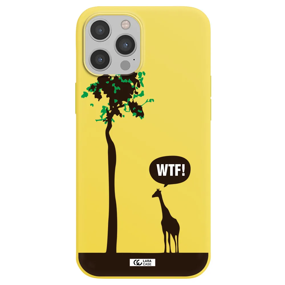 Wtf Apple iPhone 12 pro Silicone canary yellow Case