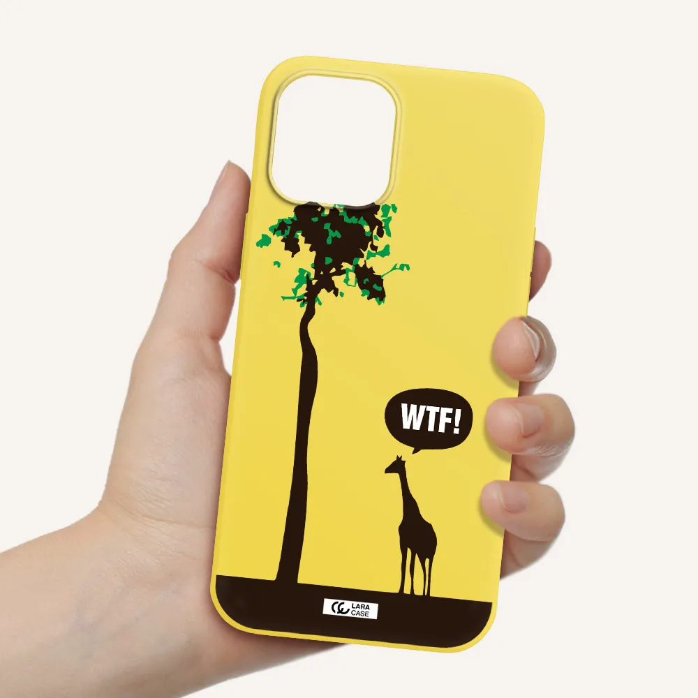 Wtf Apple iPhone 12 pro Silicone canary yellow Case