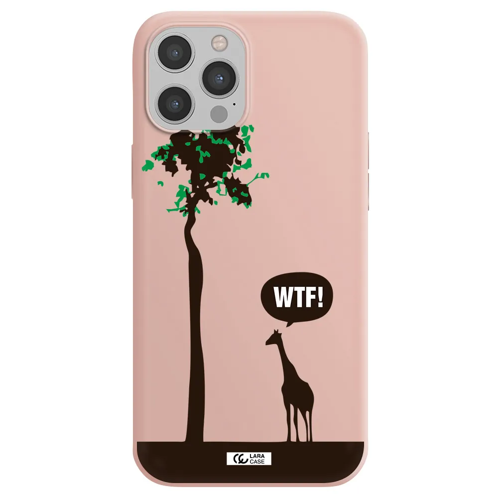 Wtf Apple iPhone 12 pro Silicone pastel pink Case