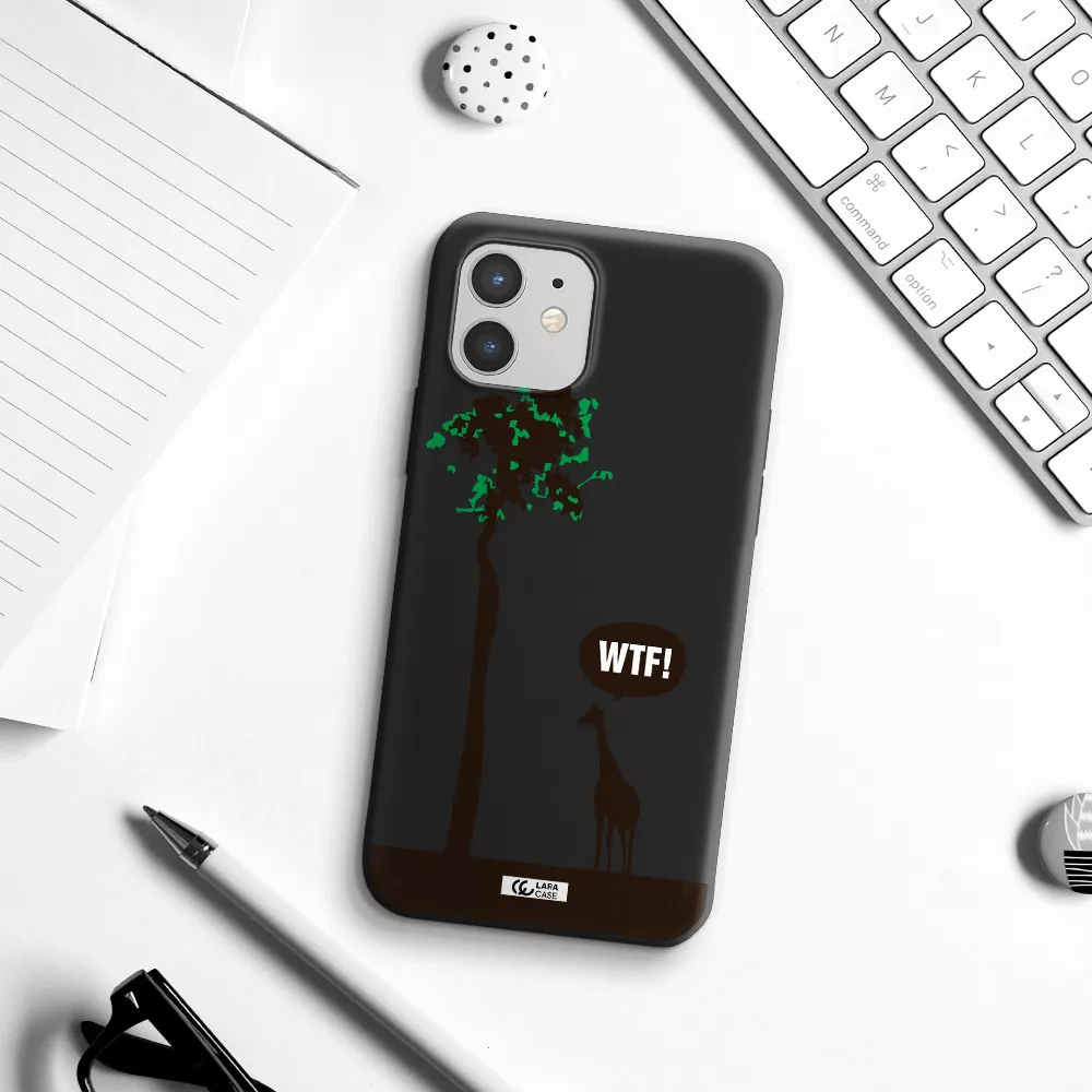 Wtf Apple iPhone 12 Silicone black Case