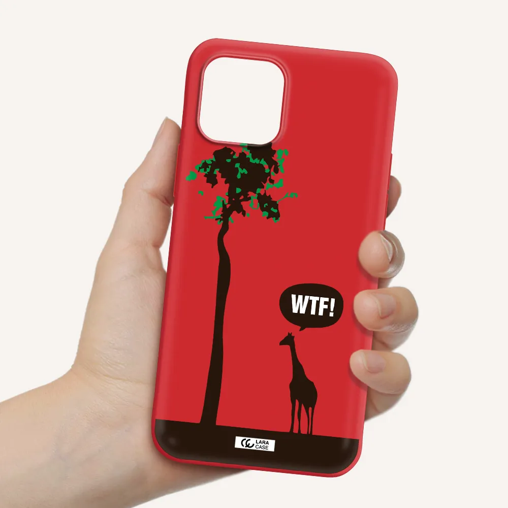 Wtf Apple iPhone 12 Silicone Imperial Red Case