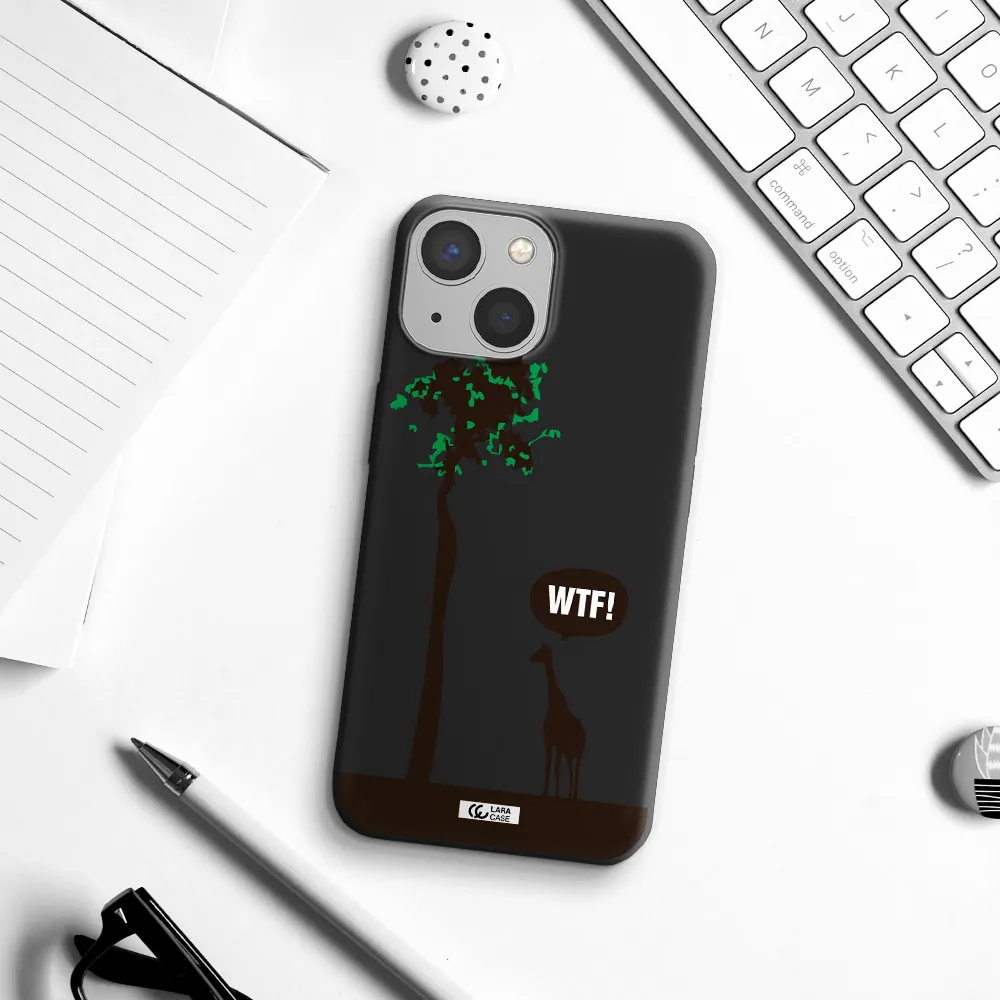 Wtf Apple iPhone 13 mini Silicone black Case