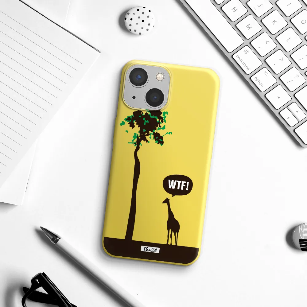 Wtf Apple iPhone 13 mini Silicone canary yellow Case