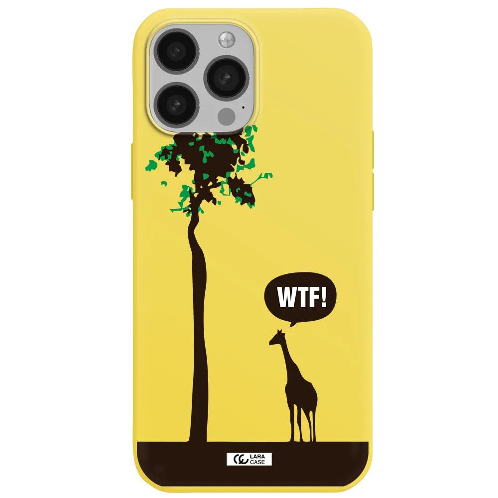 Wtf Apple iPhone 13 Pro Silicone canary yellow Case