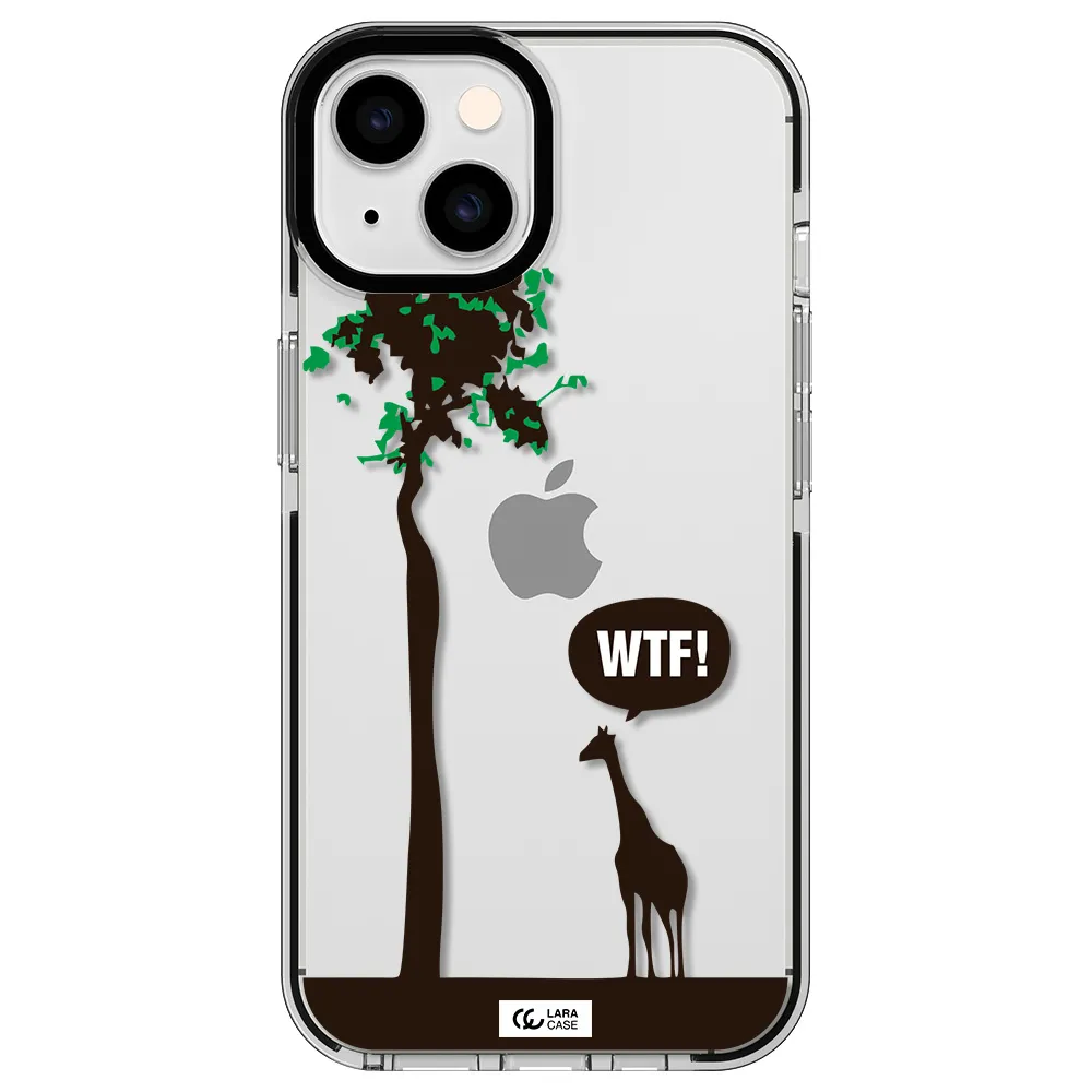 Wtf Apple iPhone 14 impact black border Case