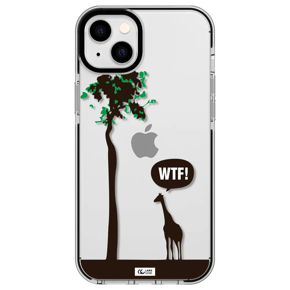 Wtf Apple iPhone 14 plus impact black border Case