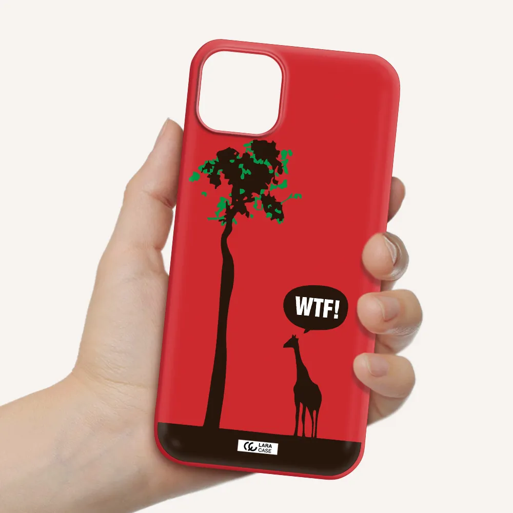 Wtf Apple iPhone 14 plus Silicone Imperial Red Case