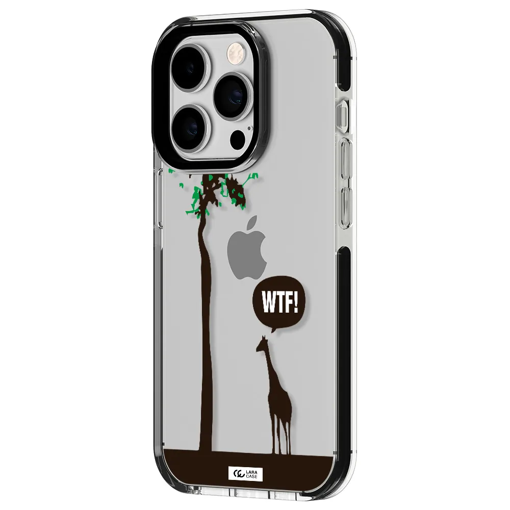 Wtf Apple iPhone 14 pro impact black border Case