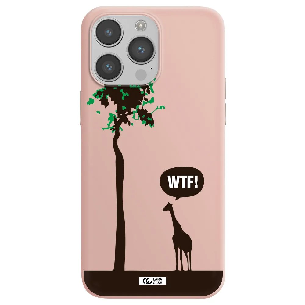 Wtf Apple iPhone 14 pro max Silicone pastel pink Case