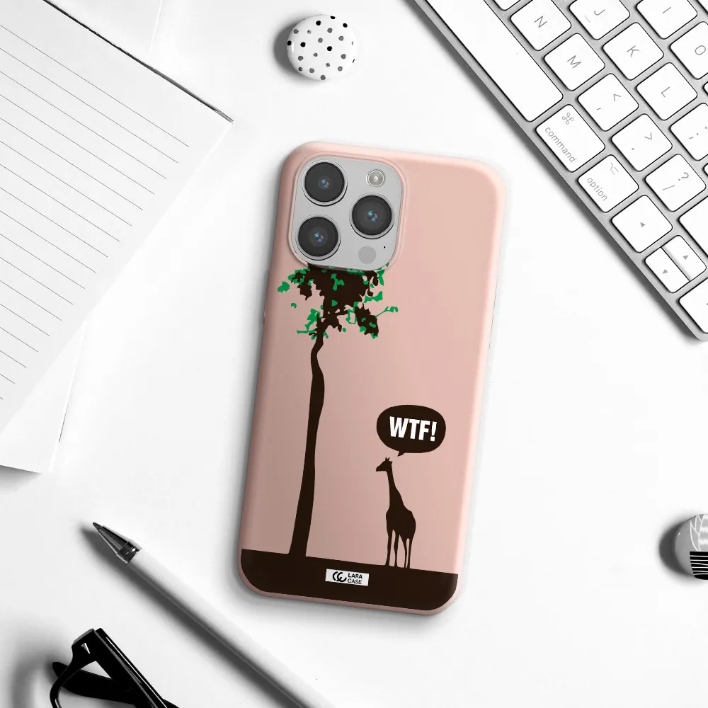 Wtf Apple iPhone 14 pro max Silicone pastel pink Case