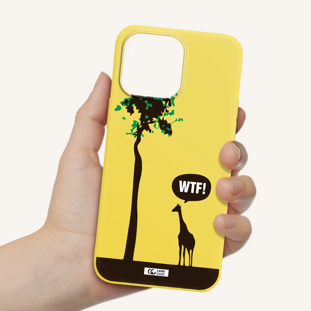 Wtf Apple iPhone 14 pro Silicone canary yellow Case