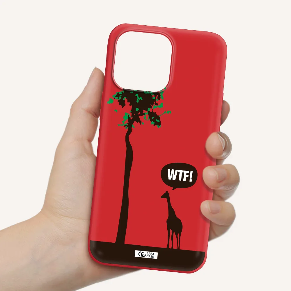 Wtf Apple iPhone 14 pro Silicone Imperial Red Case