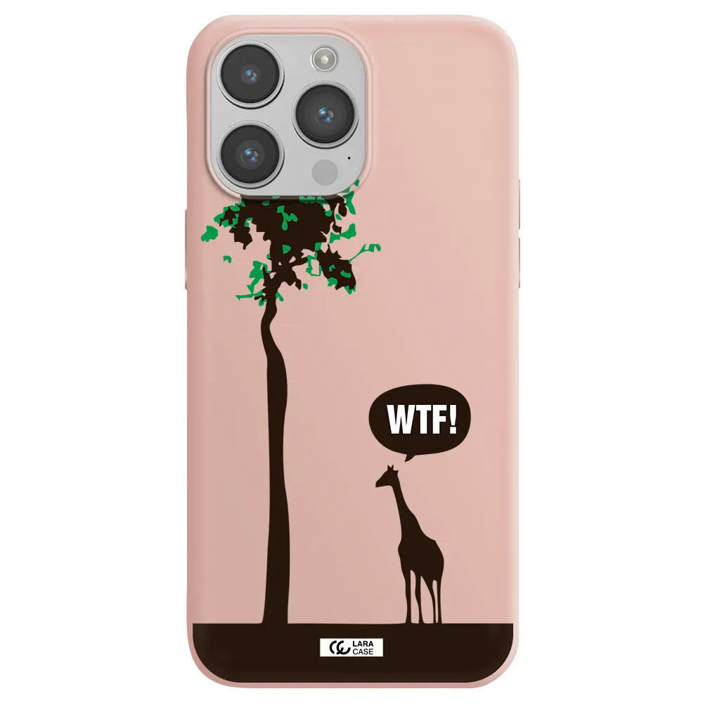 Wtf Apple iPhone 14 pro Silicone pastel pink Case