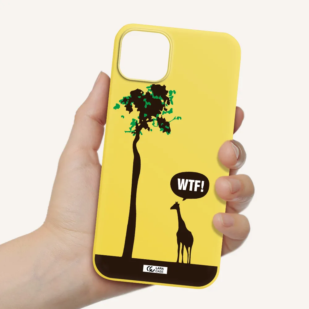 Wtf Apple iPhone 14 Silicone canary yellow Case