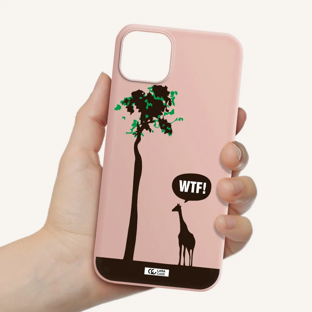 Wtf Apple iPhone 14 Silicone pastel pink Case