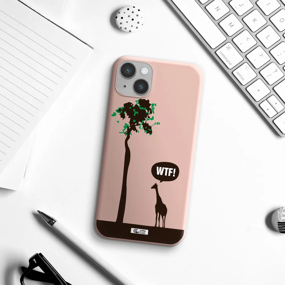 Wtf Apple iPhone 14 Silicone pastel pink Case