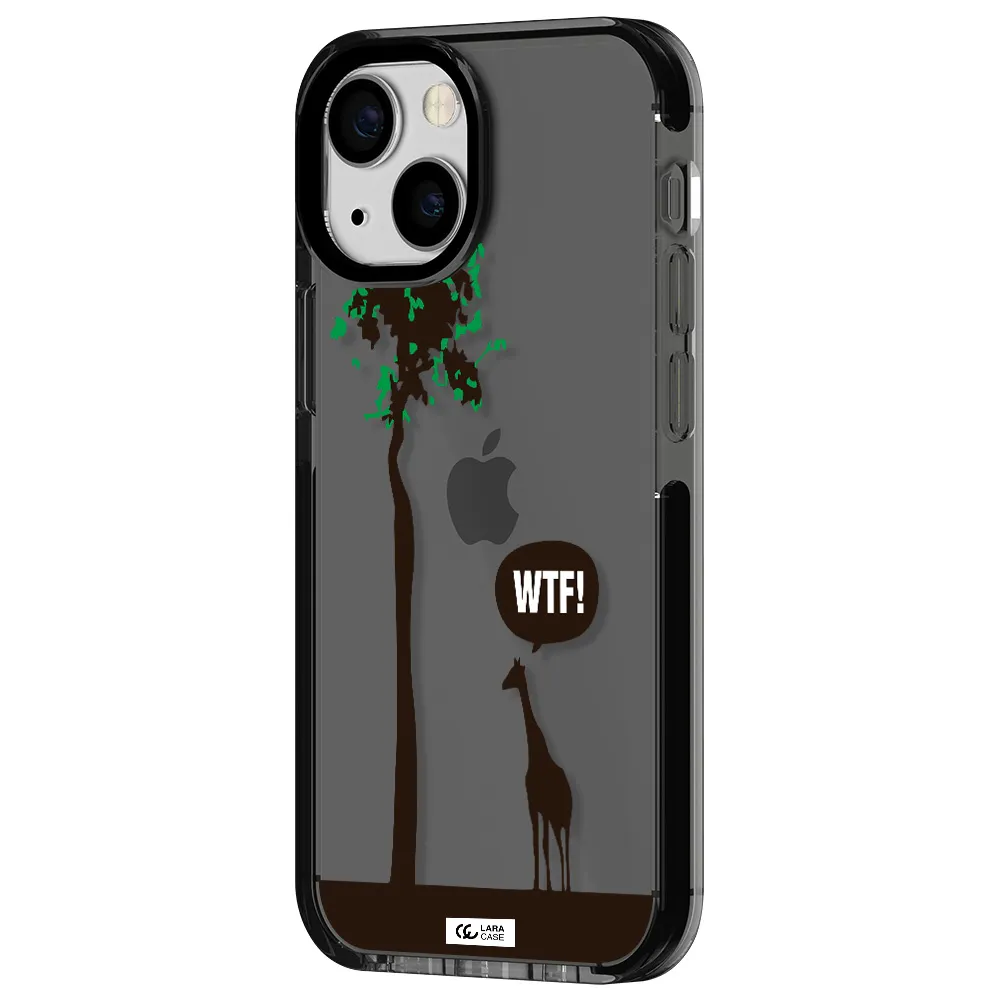 Wtf Apple iPhone 15 impact Smoke Black Case