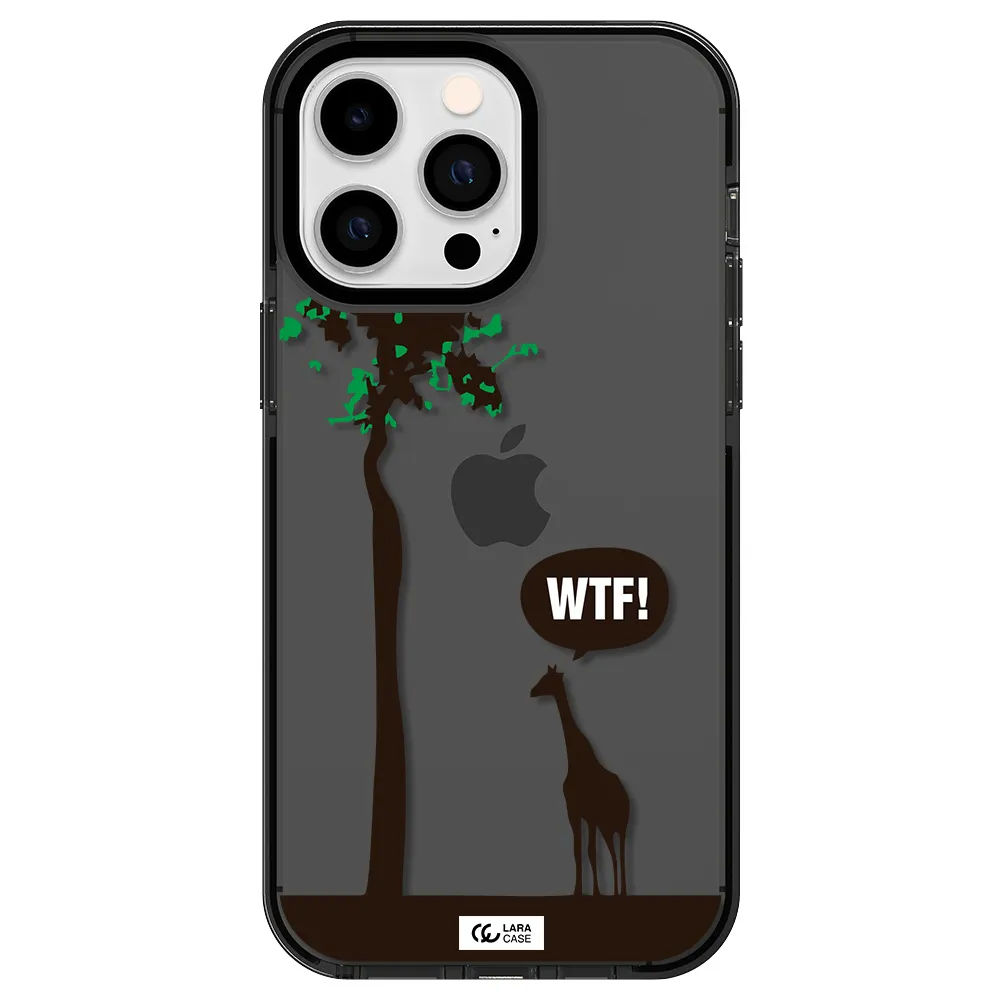 Wtf Apple iPhone 15 Pro impact Smoke Black Case