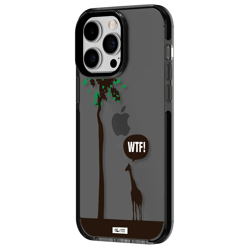 Wtf Apple iPhone 15 Pro impact Smoke Black Case