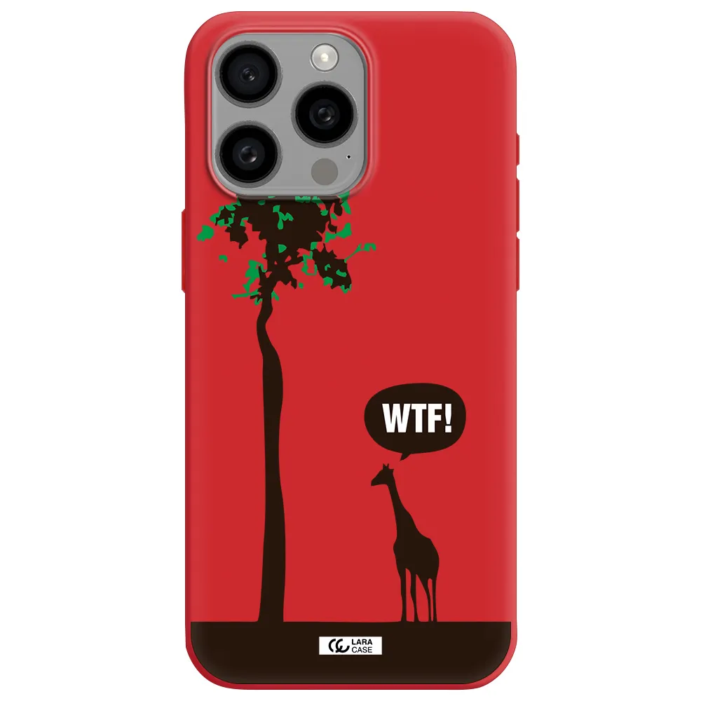 Wtf Apple Iphone 15 Pro Max Silicone Imperial Red Case