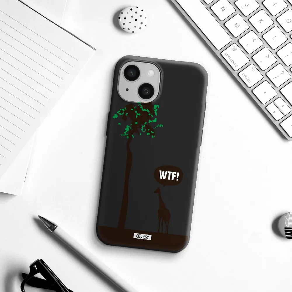 Wtf Apple iPhone 15 Silicone black Case