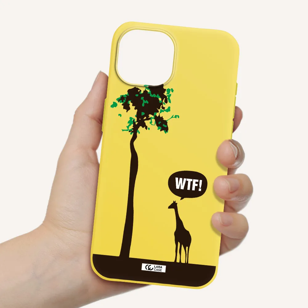 Wtf Apple iPhone 15 Silicone canary yellow Case